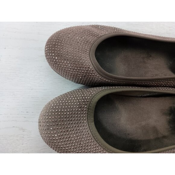 Vionic Ballet Flats Womens Size 8 Brown Sparkly Arch Support Comfort Shoes - Picture 4 of 13